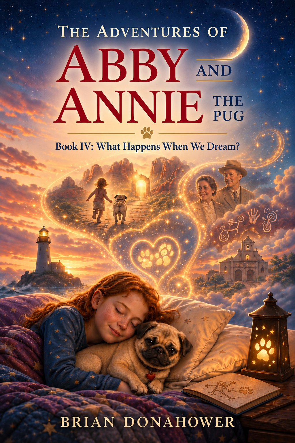 Cover of The Adventures of Abby and Annie the Pug, Book IV: What Happens When We Dream?